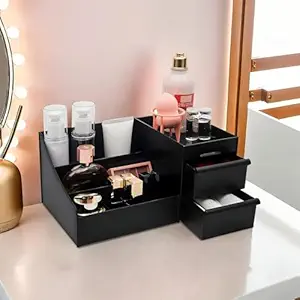 Cosmetic Organizer Box with Drawers