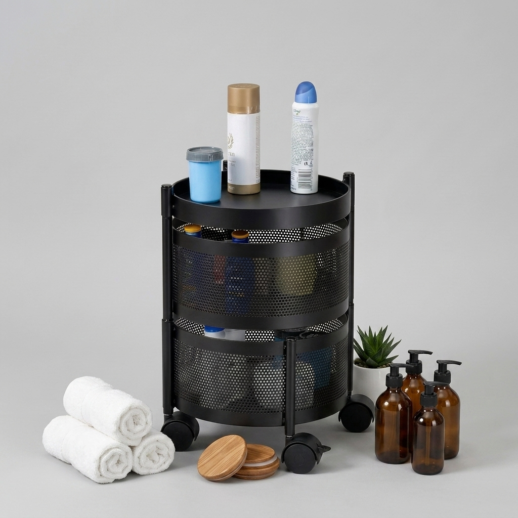 Kitchen Rotating Storage 2 Layer (Round) - VRTAJ Kitchen Product