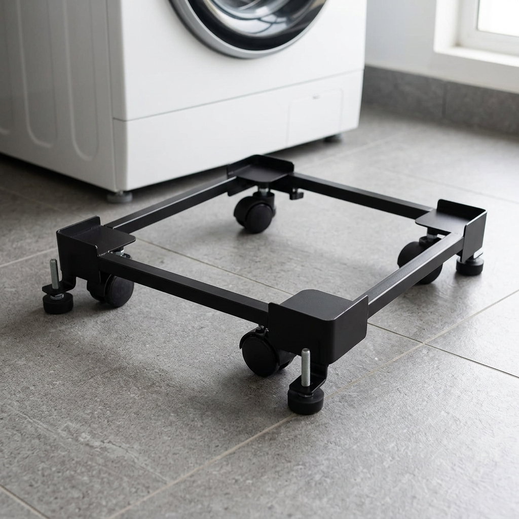 Adjustable Wheeled Metal Stand/Trolley(Min:16.5"x19.5") (Max:25.5"x32") - VRTAJ Kitchen Product