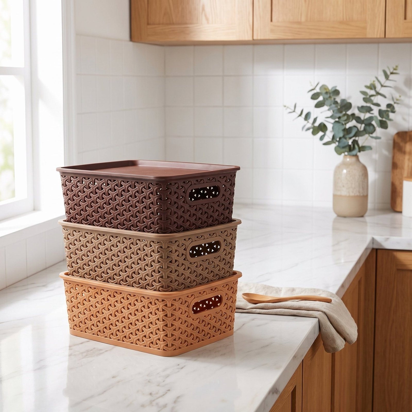 Multipurpose Solitaire Storage Basket (set of 3)